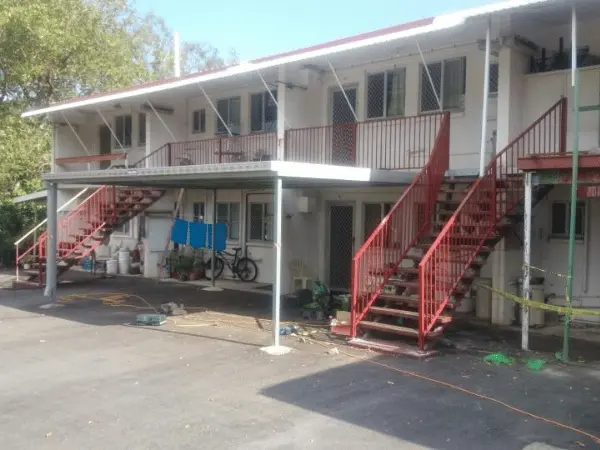 Front of units with stairs